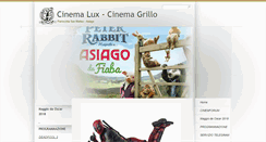 Desktop Screenshot of cinemaluxasiago.it